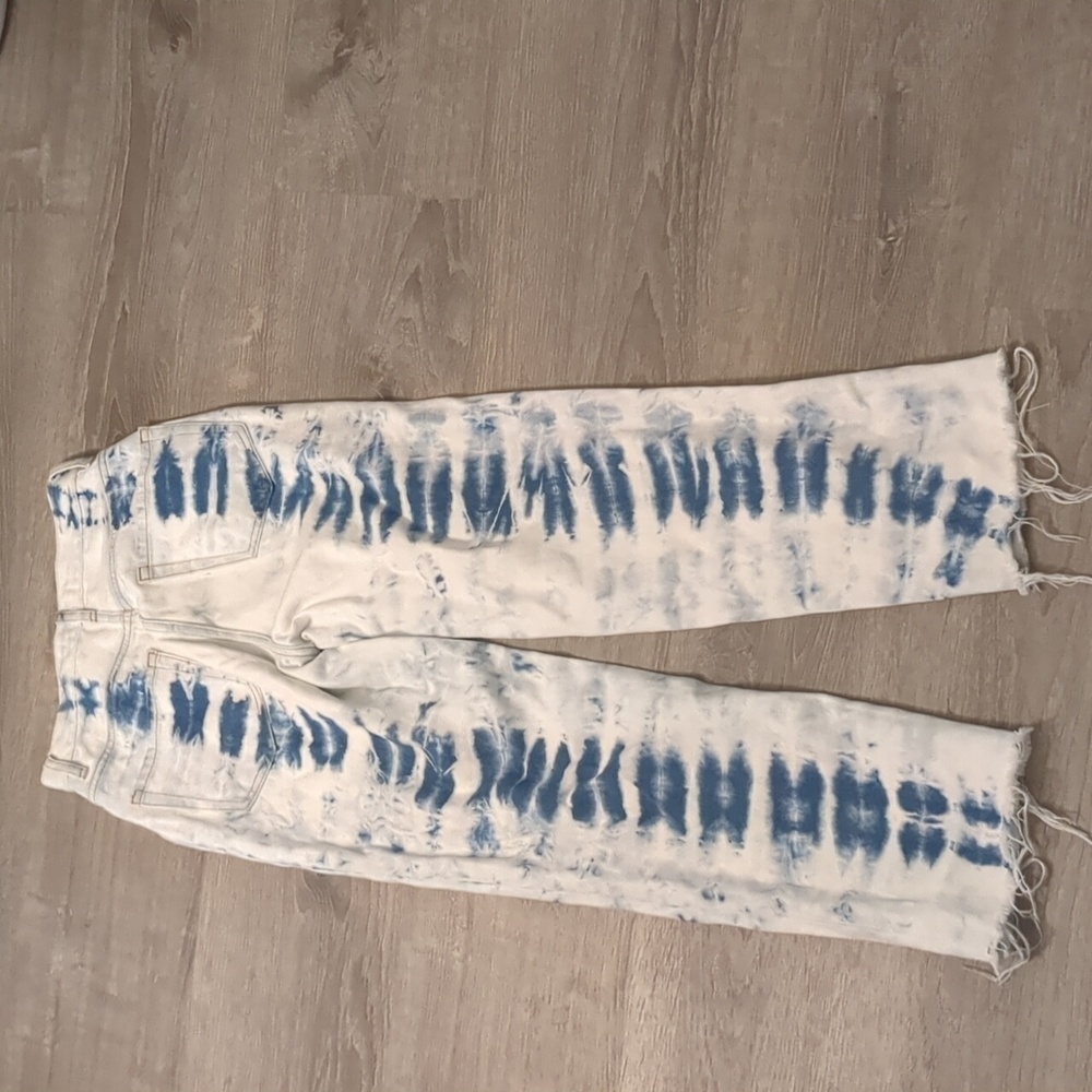 PacSun Tie Dye High Waisted Straight Leg Jeans size 23 - Picture 4 of 10